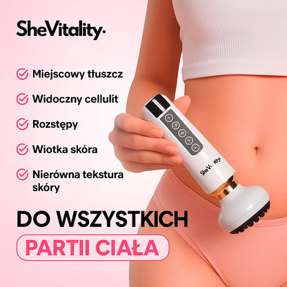 SheVitality™ – Masażer Antycellulitowy z Efektem Liftingu